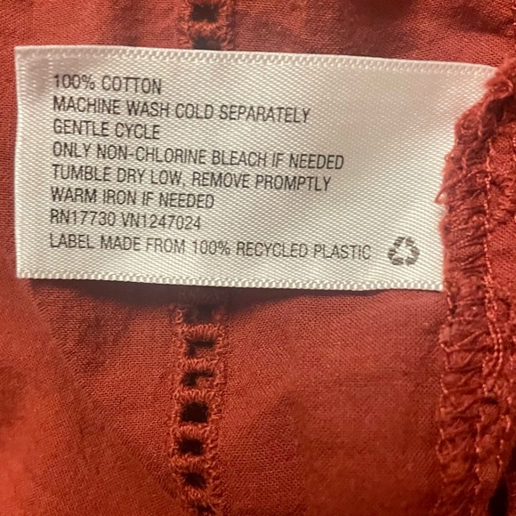 Eyelet Ruffle Cotton Blouse - Picture 5 of 5